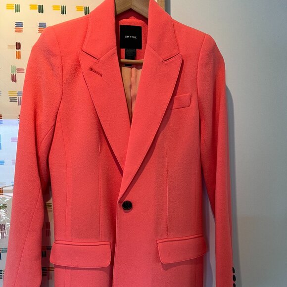 Smythe Tailored Blazer - Neon Tangerine - Picture 2 of 4